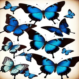 blue butterfly pictures