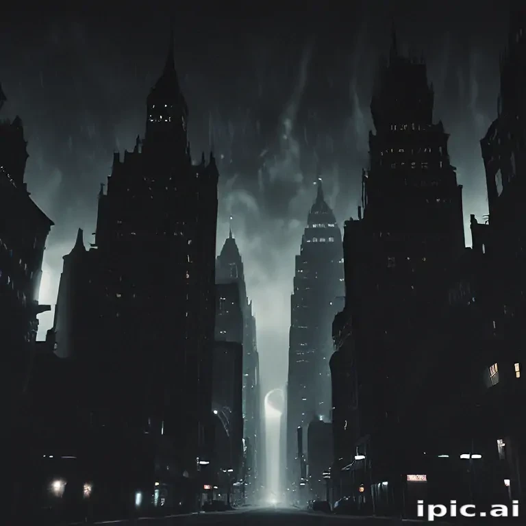 dark city background