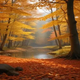 fall leaves aesthetic