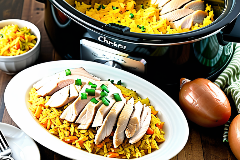 chicken and yellow rice crockpot