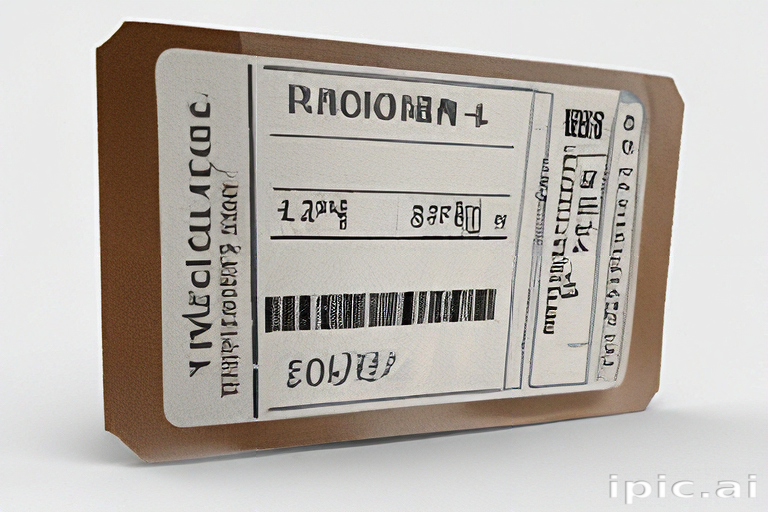 Label Featuring Barcode and Shipping Information for a Package Delivery