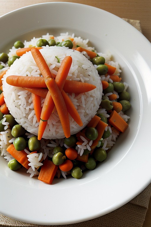 rice with peas and carrots