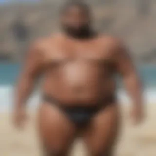 black fat man