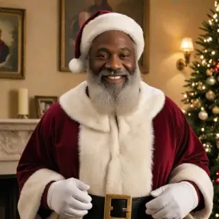 image of black santa