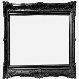 black picture frame png