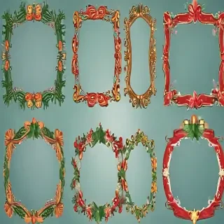christmas clip art frames