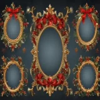 christmas clip art frames