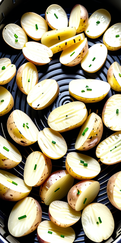 how long to cook sliced potatoes in air fryer