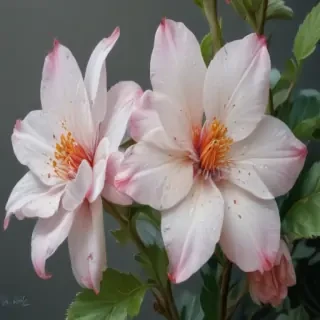 pencil drawn flowers