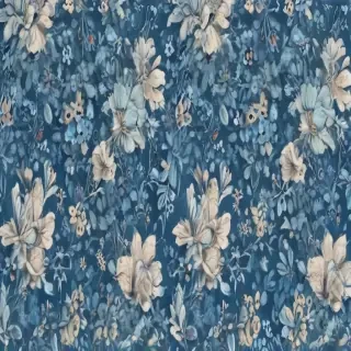 blue floral background