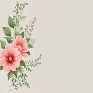 flower border transparent