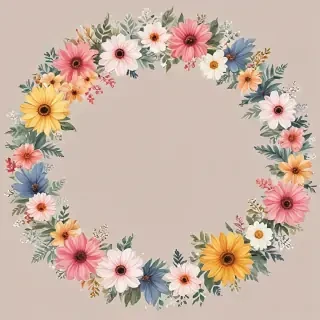 flower circle png