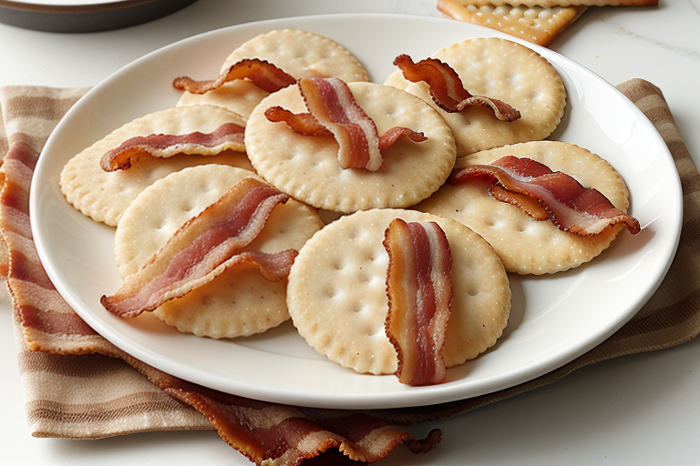 club crackers with bacon and brown sugar
