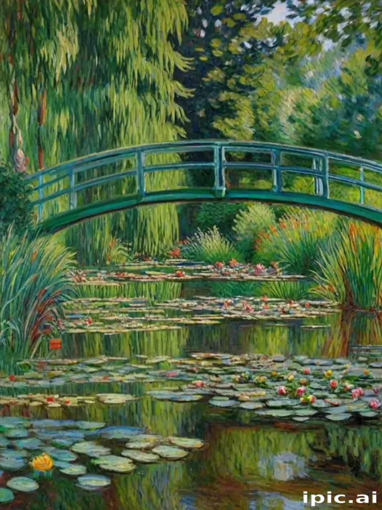 monet painting wallpaper