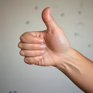 transparent thumbs up