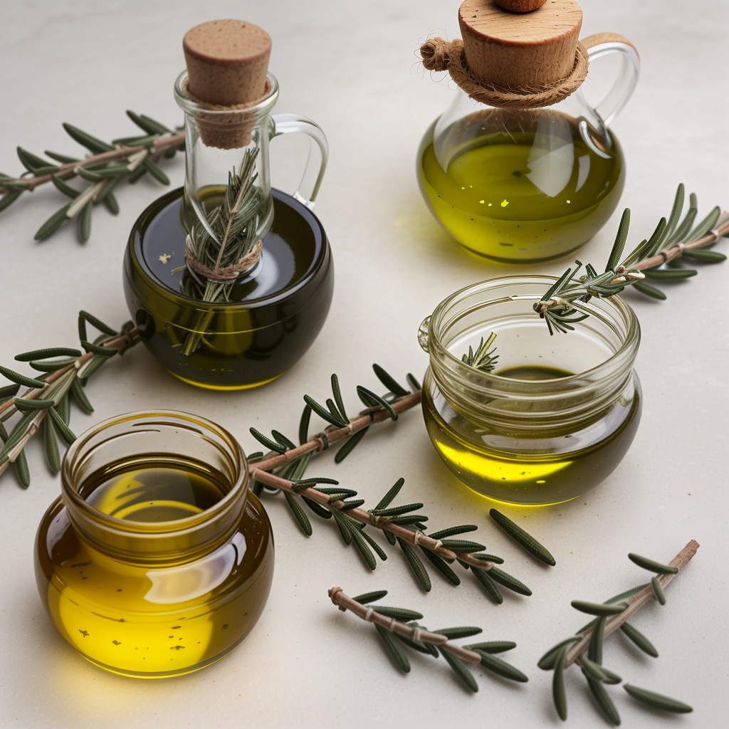 infusing olive oil with rosemary