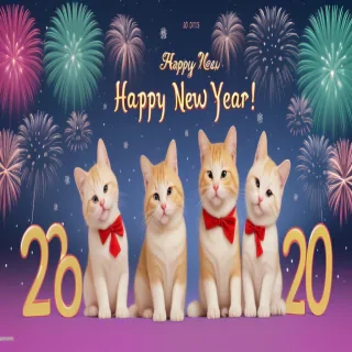 happy new year cute wallpaper