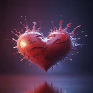 blurry heart wallpaper