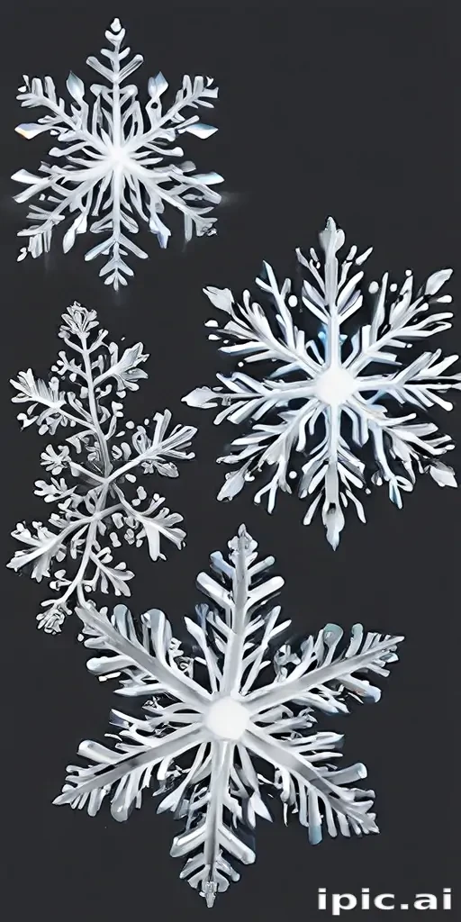 snowflakes clipart transparent background