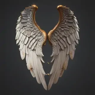 realistic angel wings png