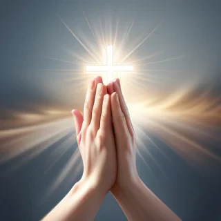 prayer hands transparent background