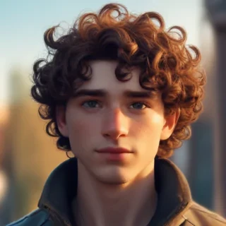 popular male cartoon characters with curly hair