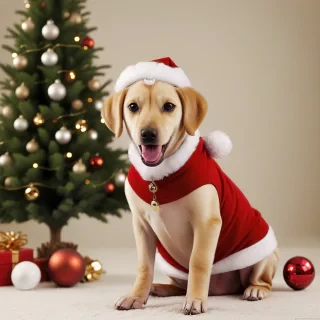 christmas wallpaper dog