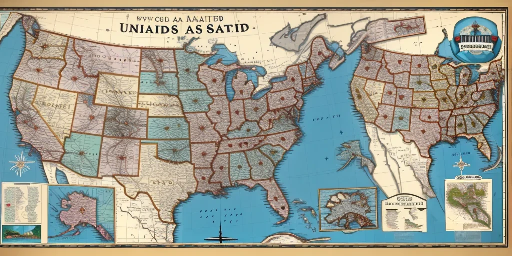 map united states