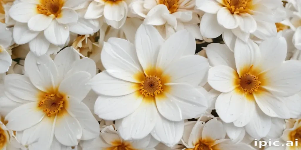flower on white background