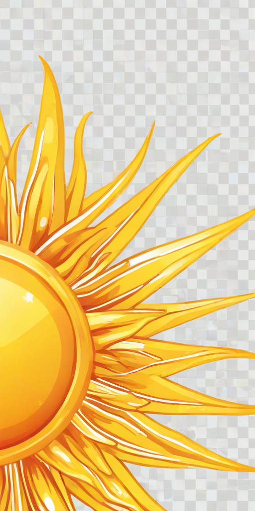 transparent background sun clipart