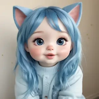 cute blue