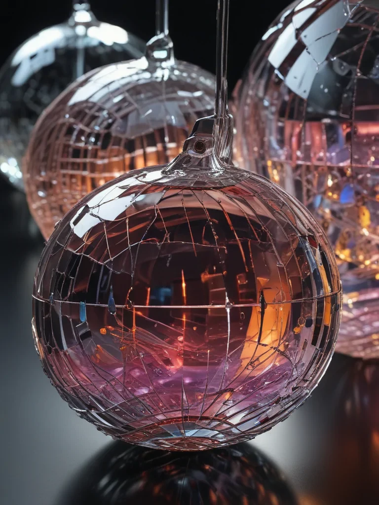 transparent disco balls