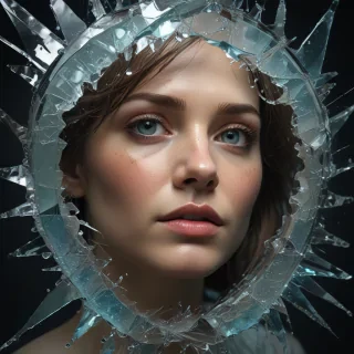 broken glass overlay