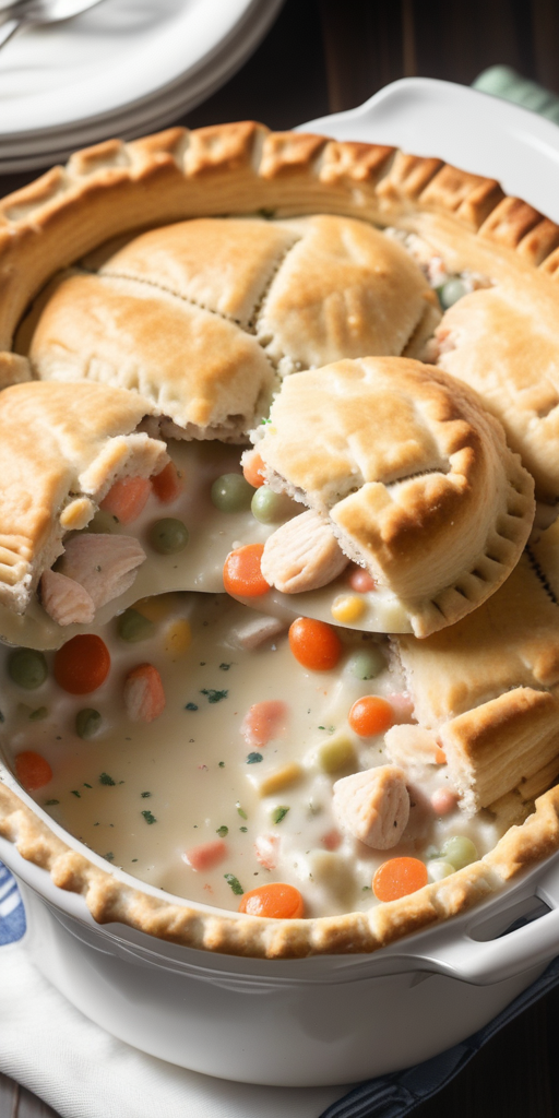 chicken pot pie with red lobster biscuits