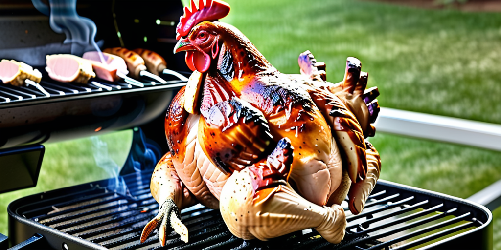 beer can chicken on pellet grill