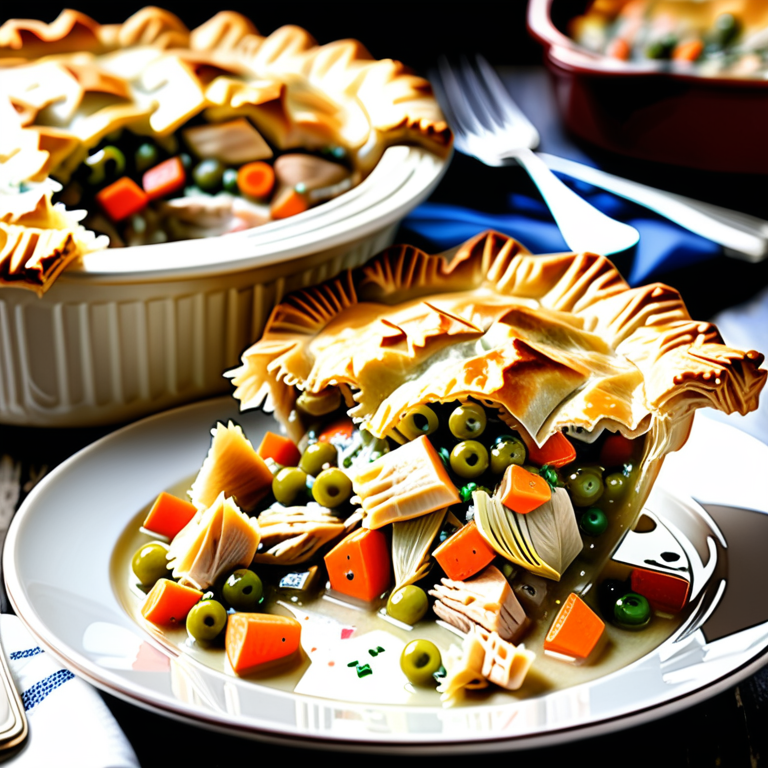 chicken pot pie with phyllo pastry