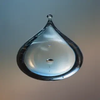 transparent water drop