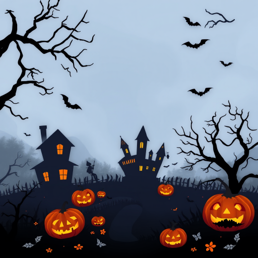 halloween border transparent