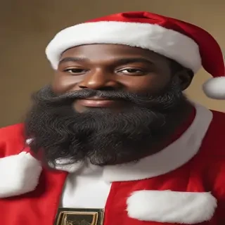 image of black santa