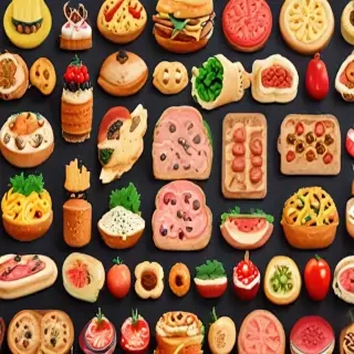 animated food