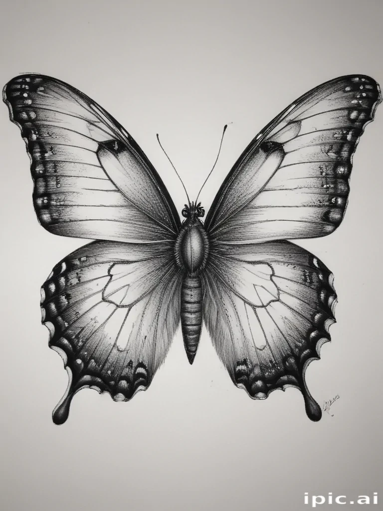 buterfly sketch