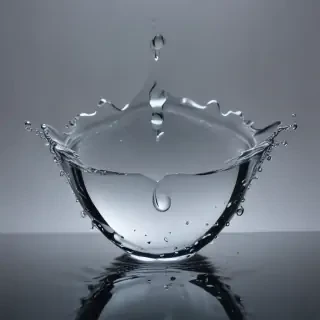 transparent water drop