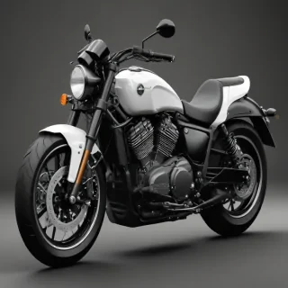 motorcycle clipart black and white
