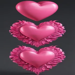 pink heart clipart