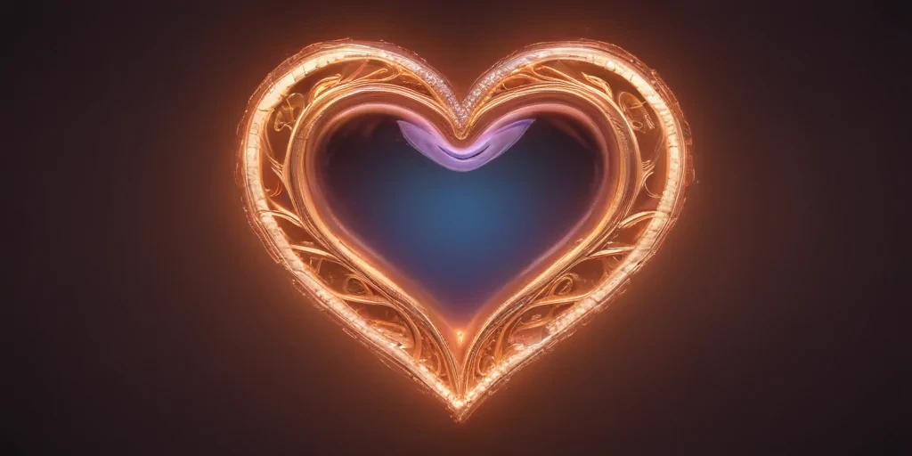 glow heart png