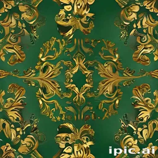 gold and green background