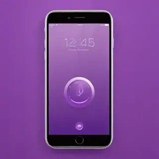 purple lockscreen