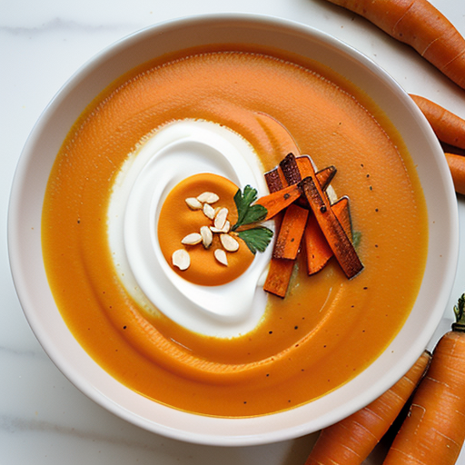 ginger sweet potato carrot soup