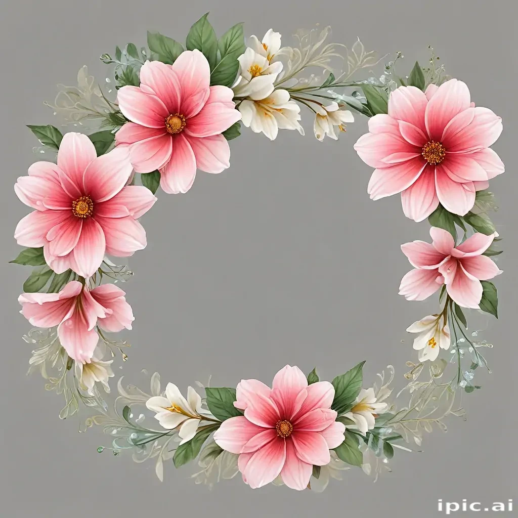 flower transparent border