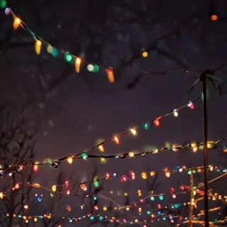 christmas lights iphone wallpaper